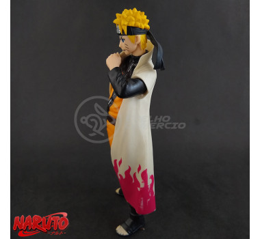 Brinquedo Action Figure Naruto Uzumaki hokage 18cm Colecionável Universo Shippuden Ninja Ultimate