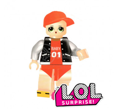 Boneca Mini LOL Bloco de Montar Compatível Com Lego New Series - M.C. Swang