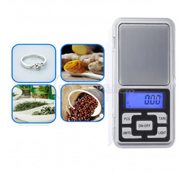 Mini Balança de Alta Precisão Portátil Pocket Scale 500g MH Series- 500 Eletrônica Digital de Bolso