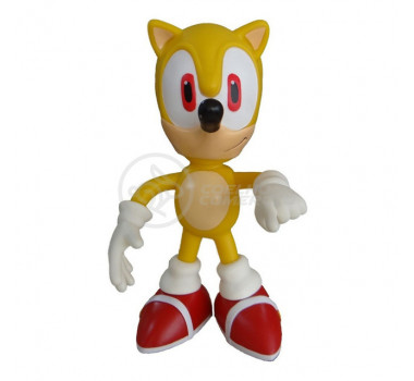 Boneco Action Figure Sonic Amarelo Articulado Grande Super Size 23cm - Sonic World