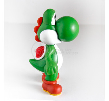 Boneco Action Figure Yoshi Articulado Grande Super Size 26cm - Mario World