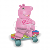 Boneco Mini Peppa Pig Bloco de Montar Compatível Com Lego - Peppa Pig Vestido Rosa