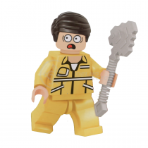 Brinquedo Boneco Bloco De Montar Roblox Compatível com LEGO - Golden Suit
