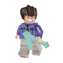 Brinquedo Boneco Bloco De Montar Roblox Compatível com LEGO - Jailbreak Vigilante