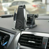 Carregador Suporte Veicular com carregador Indução Qi Smart Sensor Charger Universal Inteligente