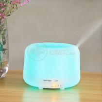 Aromatizador Umidificador Difusor Eletrônico Ambiente Desing Minimalista Luz de LED RGB 500ml