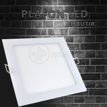 Plafon Painel Led Luminária Downlight 25W Embutir Quadrado Branco Frio Spot Teto