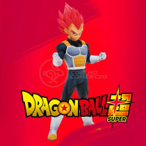Boneco Action Figure Miniatura Vegeta Super Sayajin God Colecionáveis Dragon Ball Z Super - 20Cm