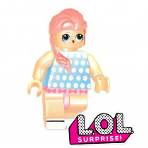 Boneca Mini LOL Bloco de Montar Compatível Com Lego New Series - Merbaby