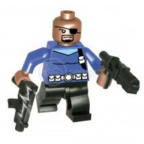 Boneco Mini Action Figure Avengers Infinity War Bloco de Montar Compatível Com Lego - Nick Fury